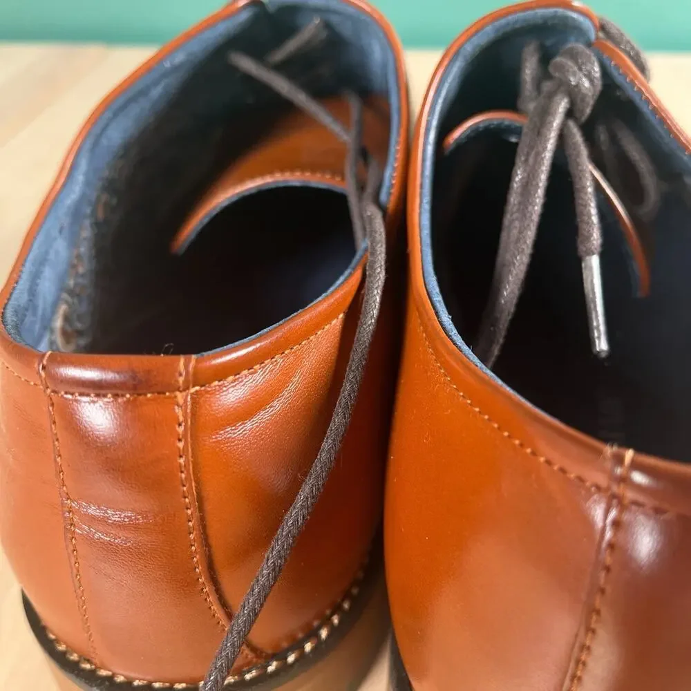 BRUNO MARC NEW YORK Mens Louis 2 Brown Oxford Dress Shoe Size 10.5 Wide